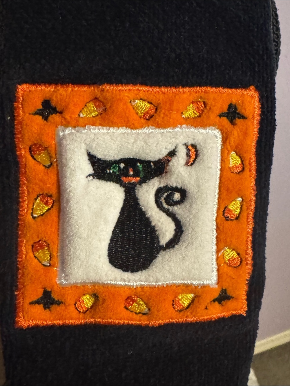 Vintage Halloween Cat set of hand towels - Picture 2 of 5